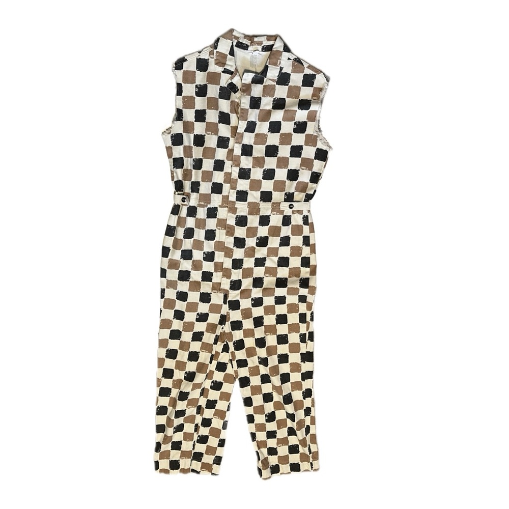 Ascot and Heart checkerboard jumpsuit
